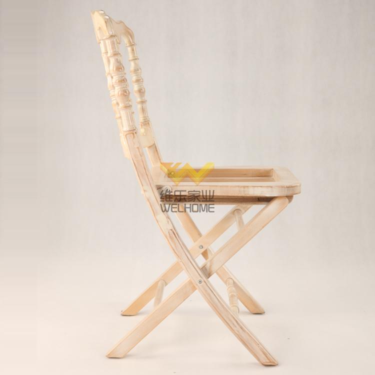 Wooden folding napoleon chair for wedding/event